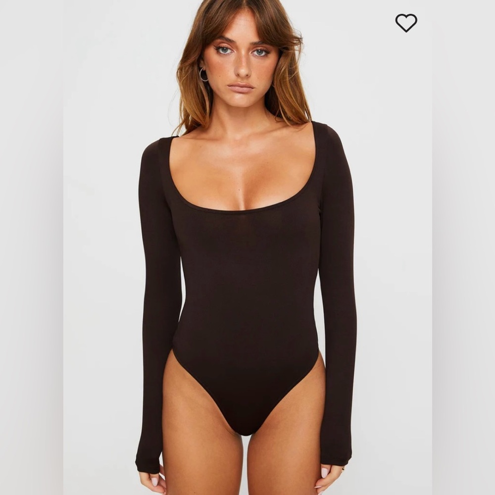 Princess Polly Ellery Brown Bodysuit - Size 4